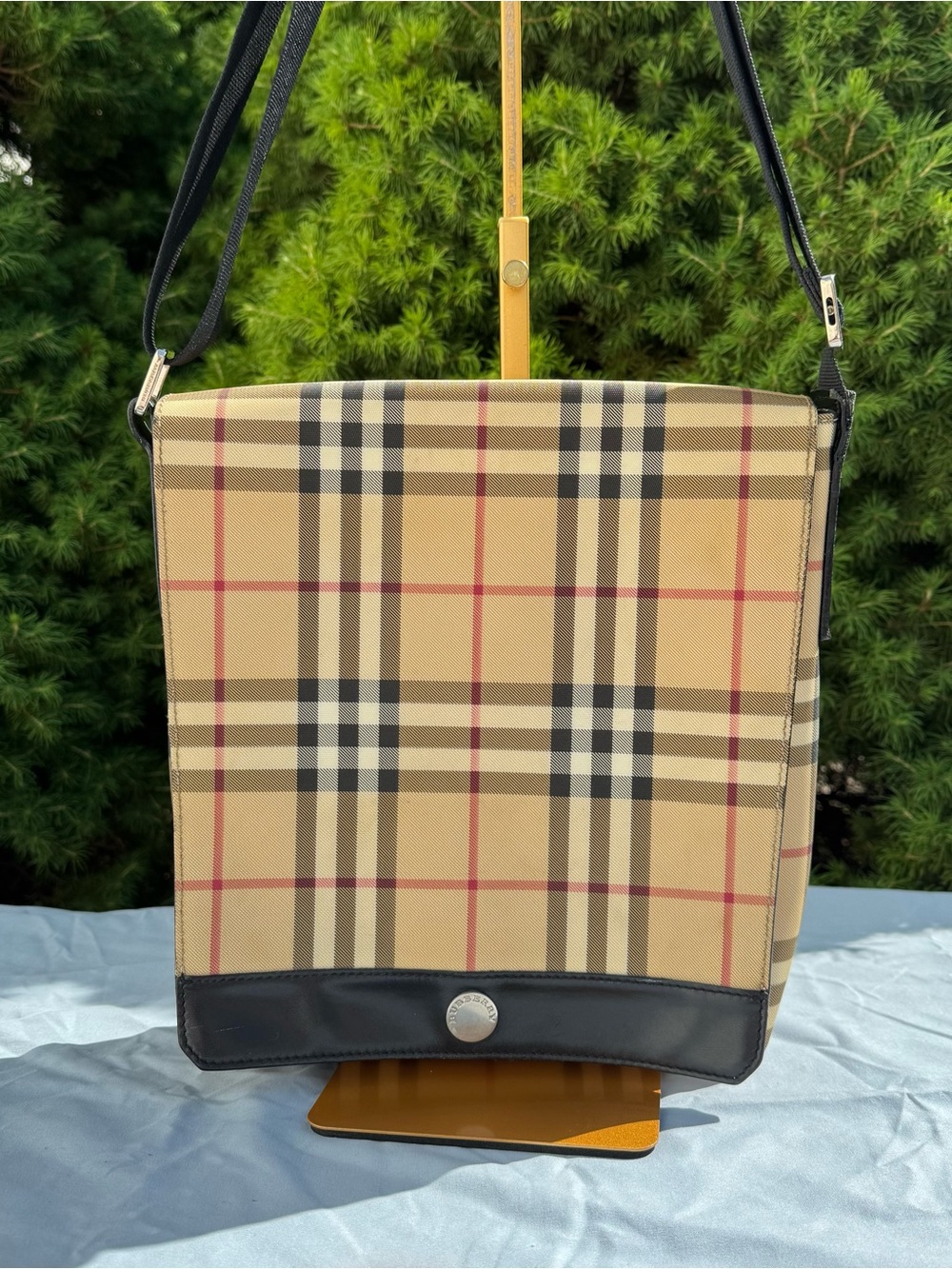 Burberry London Nova Check Messenger Bag
